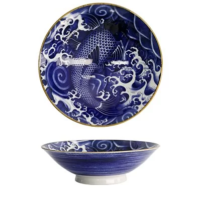 Чаша Mixed Bowls 15 см фарфор, цвет бело-синий, Tokyo Design, Япония, 2281 - изобр. 22