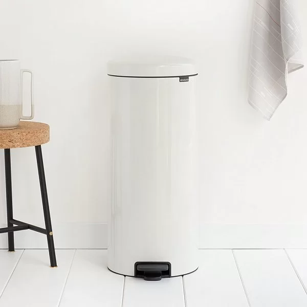 Мусорный бак с педалью NewIcon, 30л, белый, Brabantia, 111785 - изобр. 13
