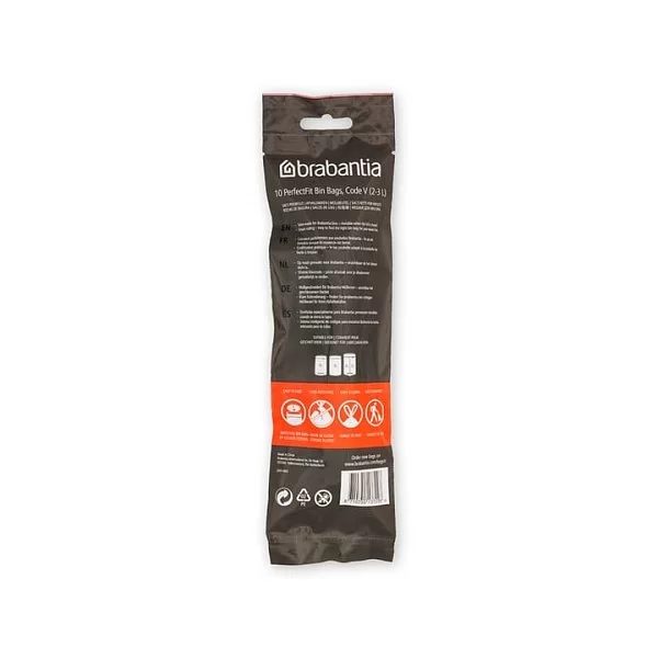 Мешки для мусора Pefect Fit 2-3 л, размер V, 10 шт, в рулоне, Brabantia, 137228 - изобр. 8