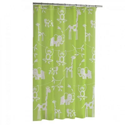 Шторка для ванной Shimmer White 178x183 см, цвет белый, материал полиэстер, Carnation Home Fashions, США, FSC15-FS/21 - изобр. 21