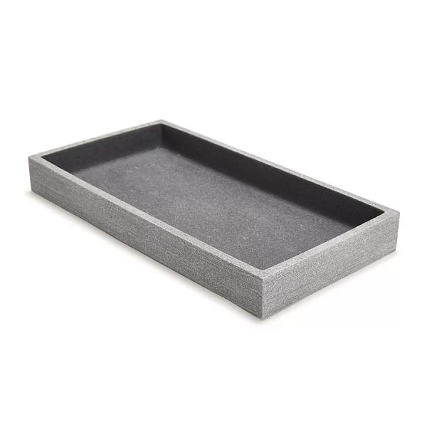 Подставка для предметов Slate 25х13,5х3 см, полистоун, Kassatex, США, ASE-TR-G - изобр. 7