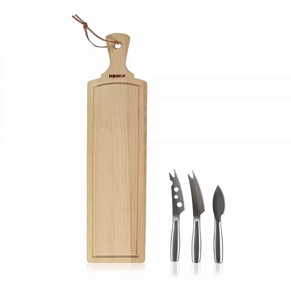 Набор для сыра Amigo, доска 44,5х11 см из бука и 3 мини-ножа из стали, Boska, Нидерланды, BSK358208 - изобр. 8