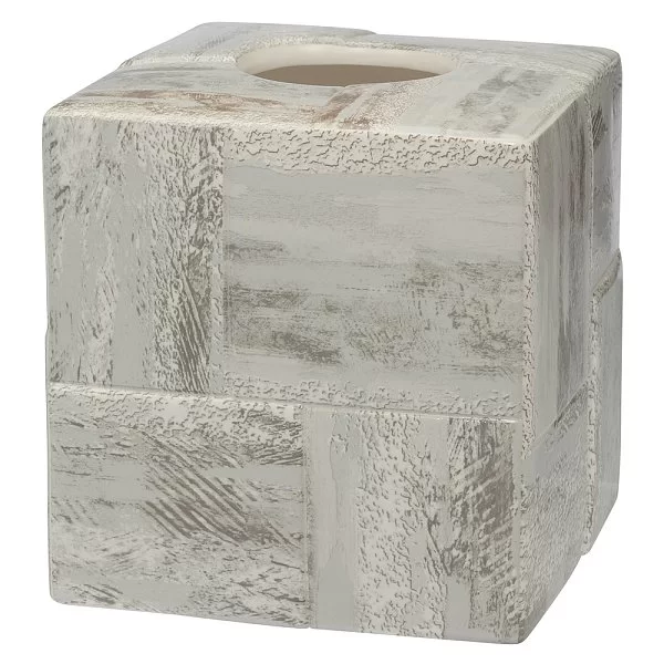 Бокс для салфеток Quarry 15х15х15 см, материал керамика, Creative Bath, США, QRY58STN - изобр. 7