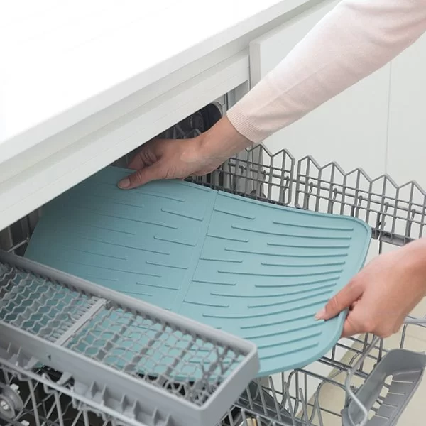 Силиконовый коврик для посуды Sink Side 44x32 см, цвет мятный, Brabantia, 117480 - изобр. 12