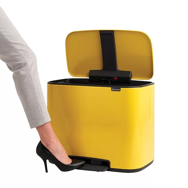 Мусорный бак c педалью Pedal Bin Bo, 36л, желтая маргаритка, Brabantia, 121425 - изобр. 10