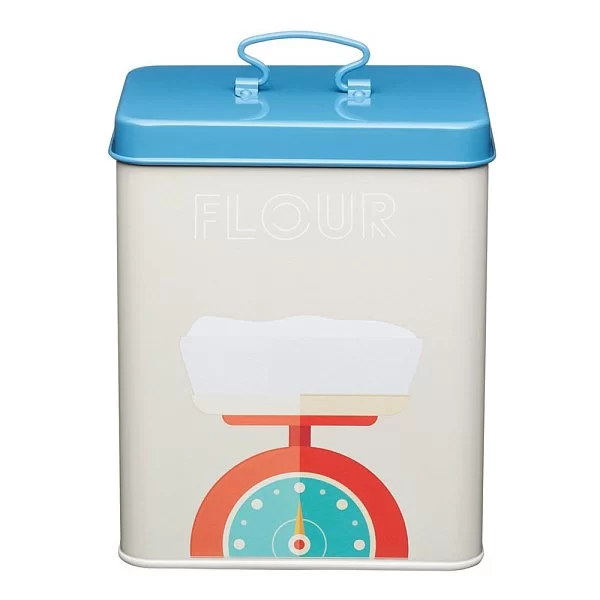 Емкость для хранения муки Bright Storage 16x11x20 см, металл + сталь, цвет бежевый, Kitchen Craft, Великобритания, KCPTFLOUR - изобр. 7