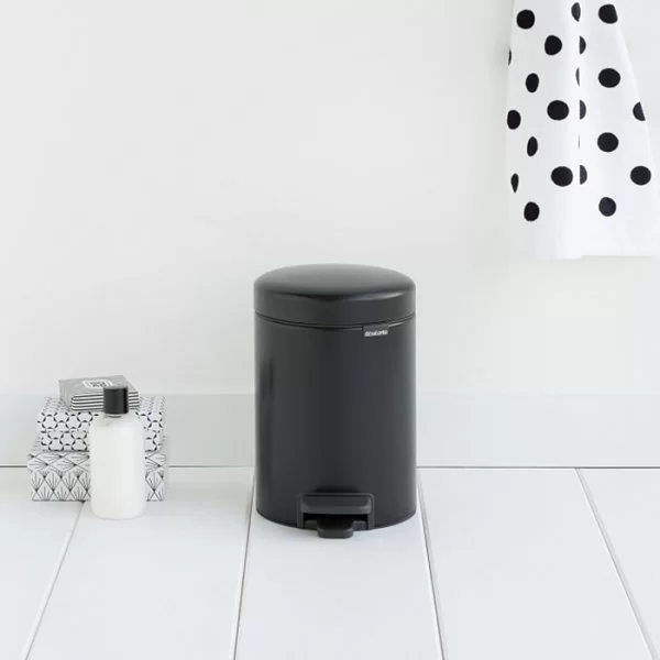 Мусорный бак с педалью NewIcon, 3л, черный матовый, Brabantia, 113321 - изобр. 10