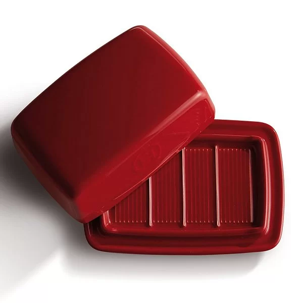 Масленка 16,5х11,5х7,5 см, керамика, цвет гранатовый, Emile Henry, Франция, 340225 - изобр. 8