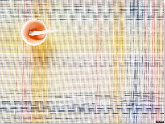 Салфетка подстановочная Plaid, 36x48см, желтый коттон, Chilewich, 100411-004 - изобр. 7