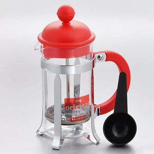 Френч-пресс Caffettiera 350 мл, стекло, цвет красный, Bodum, Швейцария, 1913-294 - изобр. 10