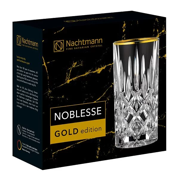 Набор из 2 бокалов для коктейлей Noblesse Gold, объем 375 мл, хрусталь, Nachtmann, Германия, 104031 - изобр. 8