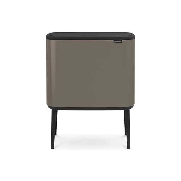 Мусорный бак 2 секции 11+23л, платиновый, Brabantia, 316142 - изобр. 7