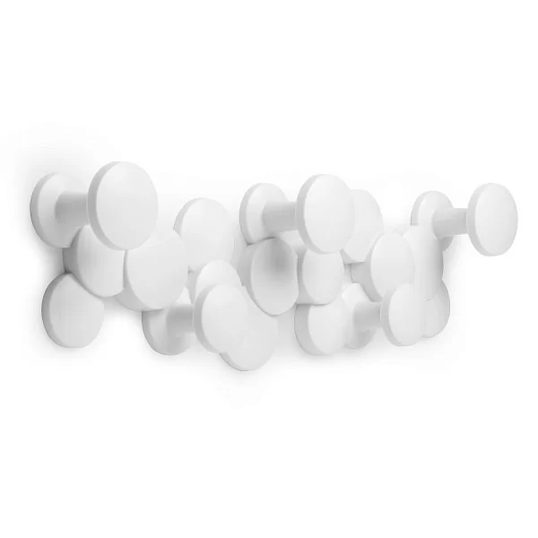 Вешалка настенная Bubble Hook 48,3х14,4х7,3 см, цвет белый, материал пластик, Umbra, Канада, 1010187-660 - изобр. 16