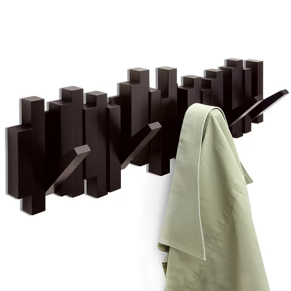 Вешалка настенная Sticks 49,3х18х3 см, цвет коричневый, материал пластик, Umbra, Канада, 318211-213 - изобр. 8