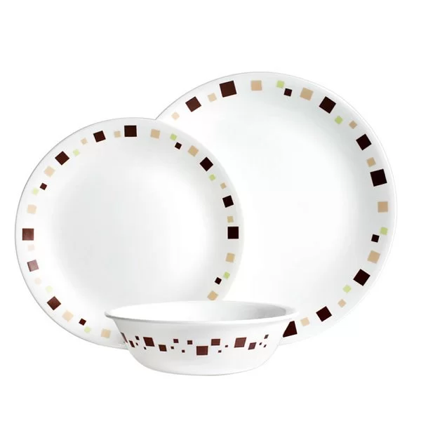 Набор посуды 12 предметов Geometric на 4 персоны, стекло, Corelle, 1118129 - изобр. 7