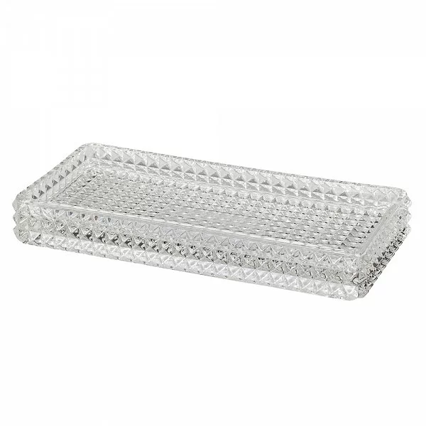 Подставка для предметов Deco clear 27х13х13,5 см, материал стекло, Creative Bath, США, DEC26CLR - изобр. 7