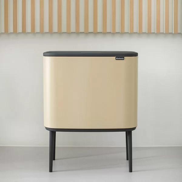 Мусорный бак 3 секции 3х11л, золотистый, Brabantia, 316265 - изобр. 12
