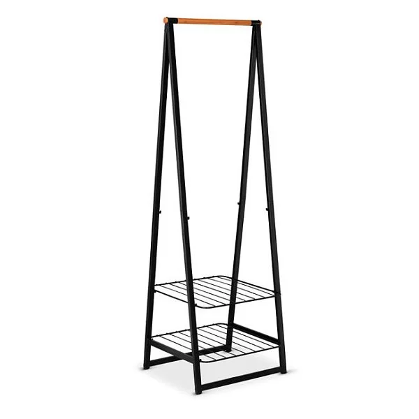 Вешалка-сушилка для одежды Linn малая 60,6x57,5x190 см, металл + бамбук, цвет черный, Brabantia, Бельгия, 118203 - изобр. 7