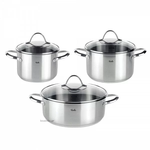 Кастрюля низкая с крышкой из нержавеющей стали Paris 2,4 л диаметр 20 см, Fissler, Германия, 212420 - изобр. 10