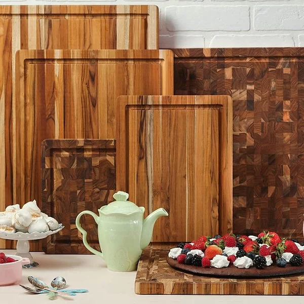 Доска разделочная Scandi 48x36x2,5 см, древесина тика, Teakhaus, США, TH805 - изобр. 8