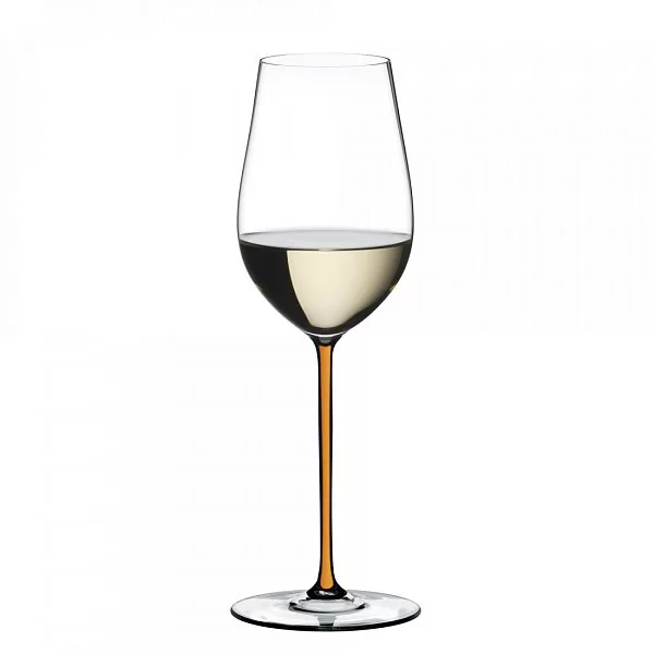 Бокал для белого вина Riesling/Zinfandel 395 мл, ручная работа, оранжевая ножка, хрусталь, Fatto a mano, Riedel, 4900/15O - изобр. 8