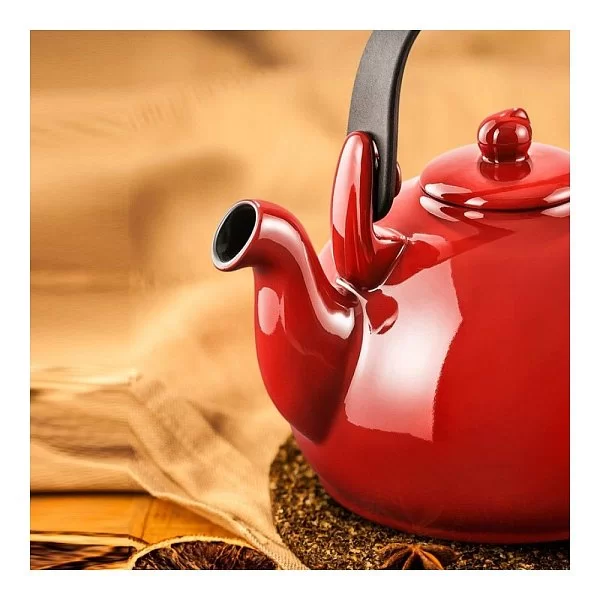 Чайник наплитный Colonial, объем 1,7 л, цвет красный, материал керамика, Ceraflame, Бразилия, N522619 - изобр. 9