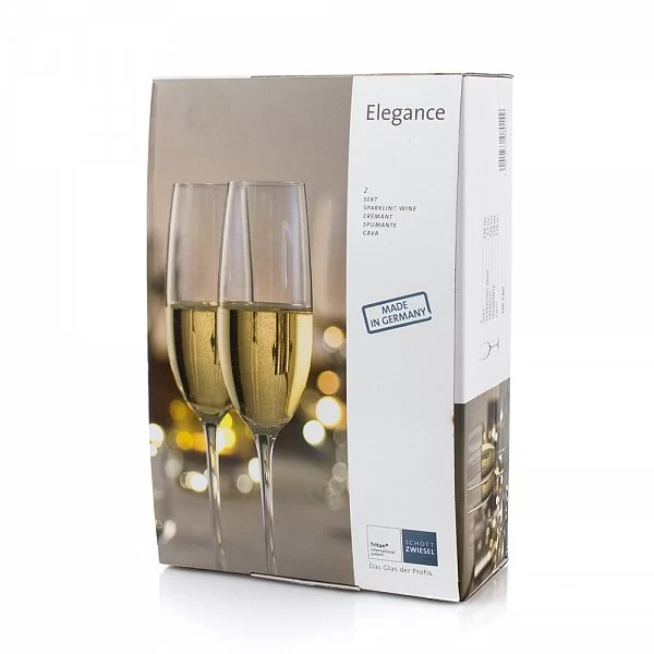 Набор бокалов для шампанского Elegance 228 мл, хрустальное стекло, 2 шт, Schott Zwiesel, 118540 - изобр. 8