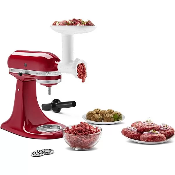 Насадка мясорубка пластиковая цвет белый, Kitchen Aid, США, 5KSMFGA - изобр. 10
