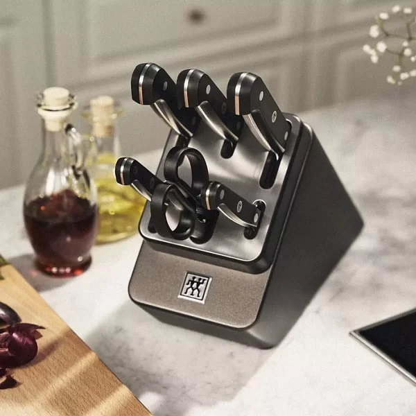 Набор кухонных ножей с заточкой Gourmet, 7 предметов, цвет антрацитовый, Zwilling J.A. Henckels, Германия, 1027276 - изобр. 9