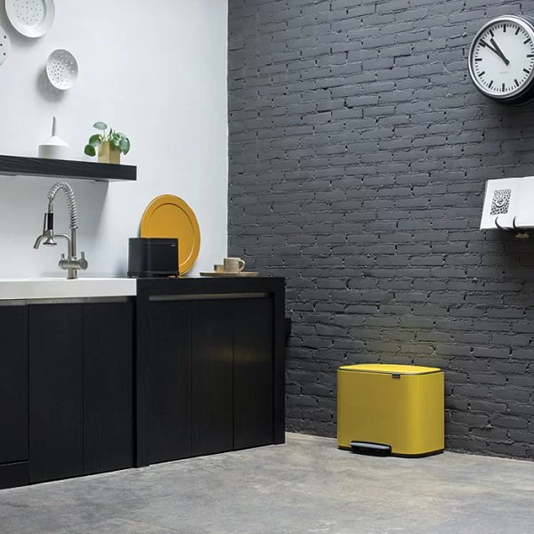 Мусорный бак c педалью Pedal Bin Bo, 36л, желтая маргаритка, Brabantia, 121425 - изобр. 18