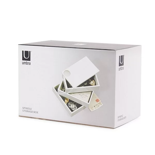 Шкатулка Spindle, цвет белый, дерево + металл, Umbra, Канада,308712-660 - изобр. 10