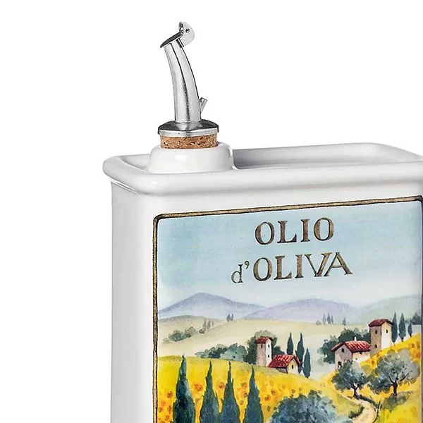 Бутылка для масла SUNFLOWE 500 мл, керамика, Nuova Cer, Италия, 9505-OFR - изобр. 9