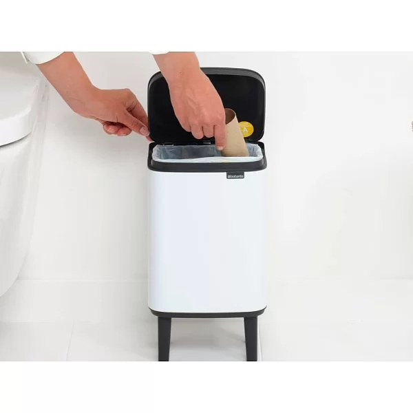 Мусорный бак Bo Hi 4 л, 36x20x17 см, нержавеющая сталь, цвет белый, Brabantia, Бельгия, 227042 - изобр. 9