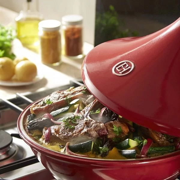 Тажин керамический 2 л, диаметр 27 см, цвет гранат, Emile Henry, Франция, 345626 - изобр. 10