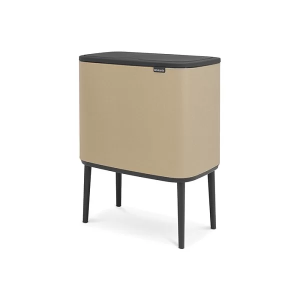 Мусорный бак 3 секции 3х11л, золотистый, Brabantia, 316265 - изобр. 8