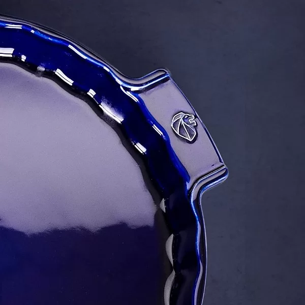 Форма для пирога, диаметр 33 см, цвет синий, керамика, Peugeot, Франция, 60411 - изобр. 8