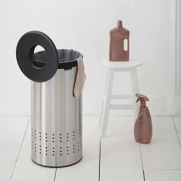 Бак для белья 60л, стальной матовый, Brabantia, 105166 - изобр. 13