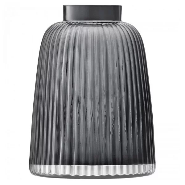 Ваза для цветов Pleat 26 см выдувное стекло, цвет серый, LSA International, Великобритания, G1399-26-847 - изобр. 7