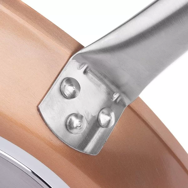 Cковорода-гриль с антипригарным покрытием Natura copper, 28х28 см, материал алюминий, высота 4,2 см, Ibili, Испания, 495228 - изобр. 9