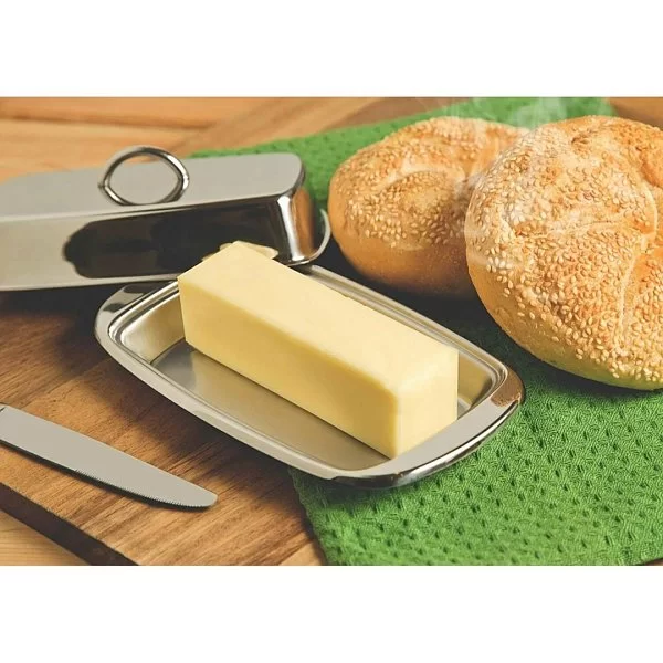 Масленка 21х11 см, нержавеющая сталь, Kitchen Craft, Великобритания, KCBUT - изобр. 9