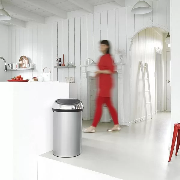 Мусорный бак Touch Bin 60л, серый металлик, Brabantia, 402425 - изобр. 10