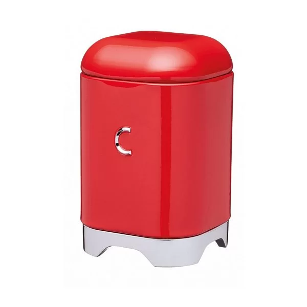 Емкость для хранения кофе Lovello Retro 11,5x11,5x18,5 см, металл, цвет красный, Kitchen Craft, Великобритания, LOVCOFFEERED - изобр. 7