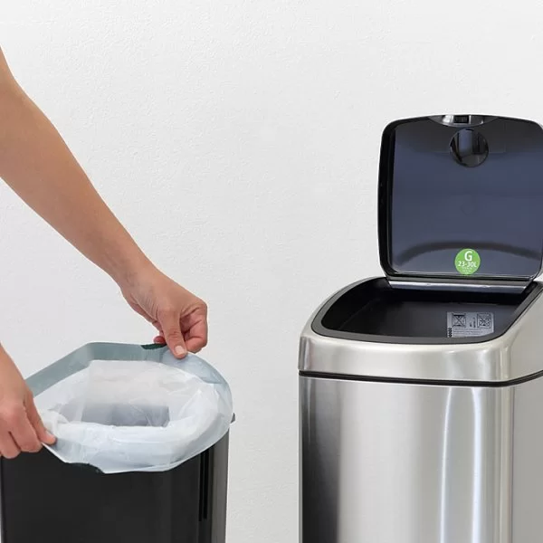Мусорный бак Touch Bin 25л, матовая сталь, Brabantia, 384929 - изобр. 9