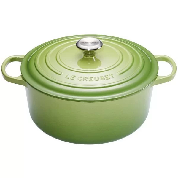 Кастрюля с крышкой 26 см, объем 5,3 л, материал чугун, цвет зеленый, Le Creuset, Франция, 25001266402461 - изобр. 7
