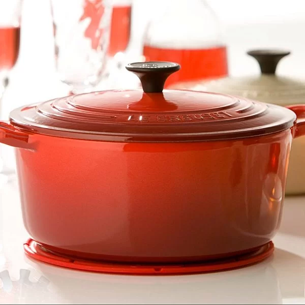 Подставка под горячее круглая 20 см, материал силикон, цвет желтый, Le Creuset, Франция, 93000230403200 - изобр. 8
