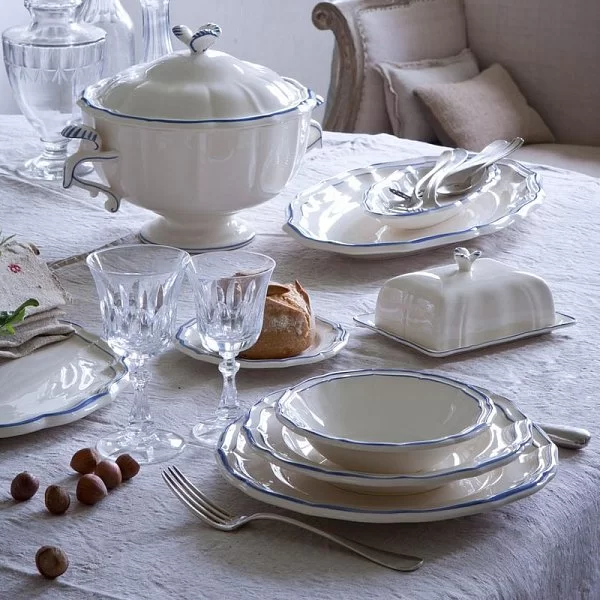 Тарелка глубокая "Классика Индиго" 22,5 см, материал фаянс, Gien, Франция, 1821B6AY22 - изобр. 8