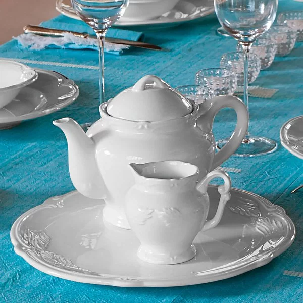 Молочник "Ракушка" 250 мл, цвет белый, материал фаянс, Gien, Франция, 1800CCRE14 - изобр. 8