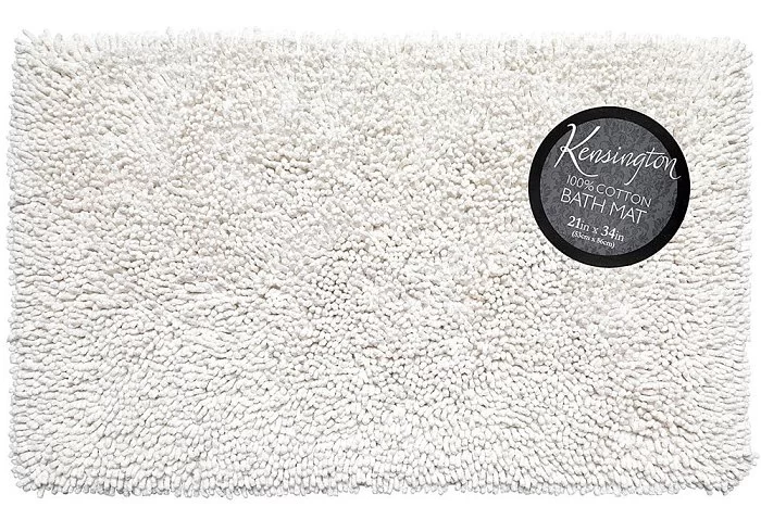 Коврик для ванной Kensington White 53x86 см, цвет белый, материал хлопок, Carnation Home Fashions, США, BM-M3L/21 - изобр. 7
