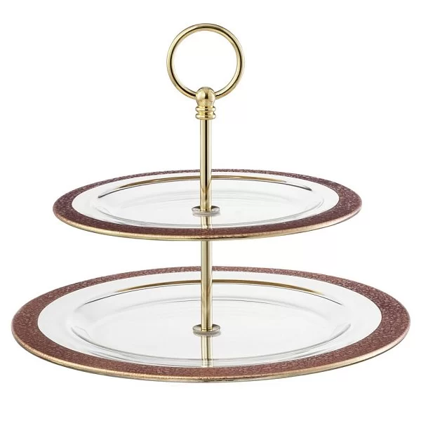 Этажерка для пирожных Rosegold 32x25 см, хрусталь, цвет розовое золото, Eisch, Германия, 74451602 - изобр. 7