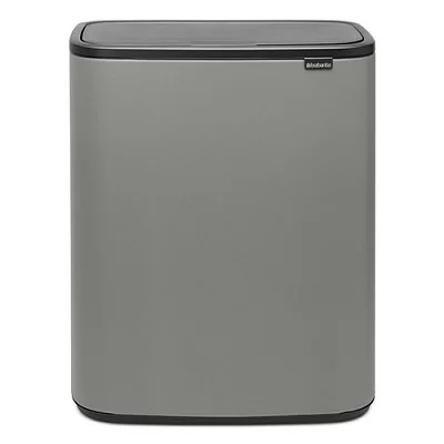Мусорный бак Flip Bin объем 30 л, 29,5x29x68,5 см, нержавеющая сталь, цвет черный матовый, Brabantia, Бельгия, 130168 - изобр. 25
